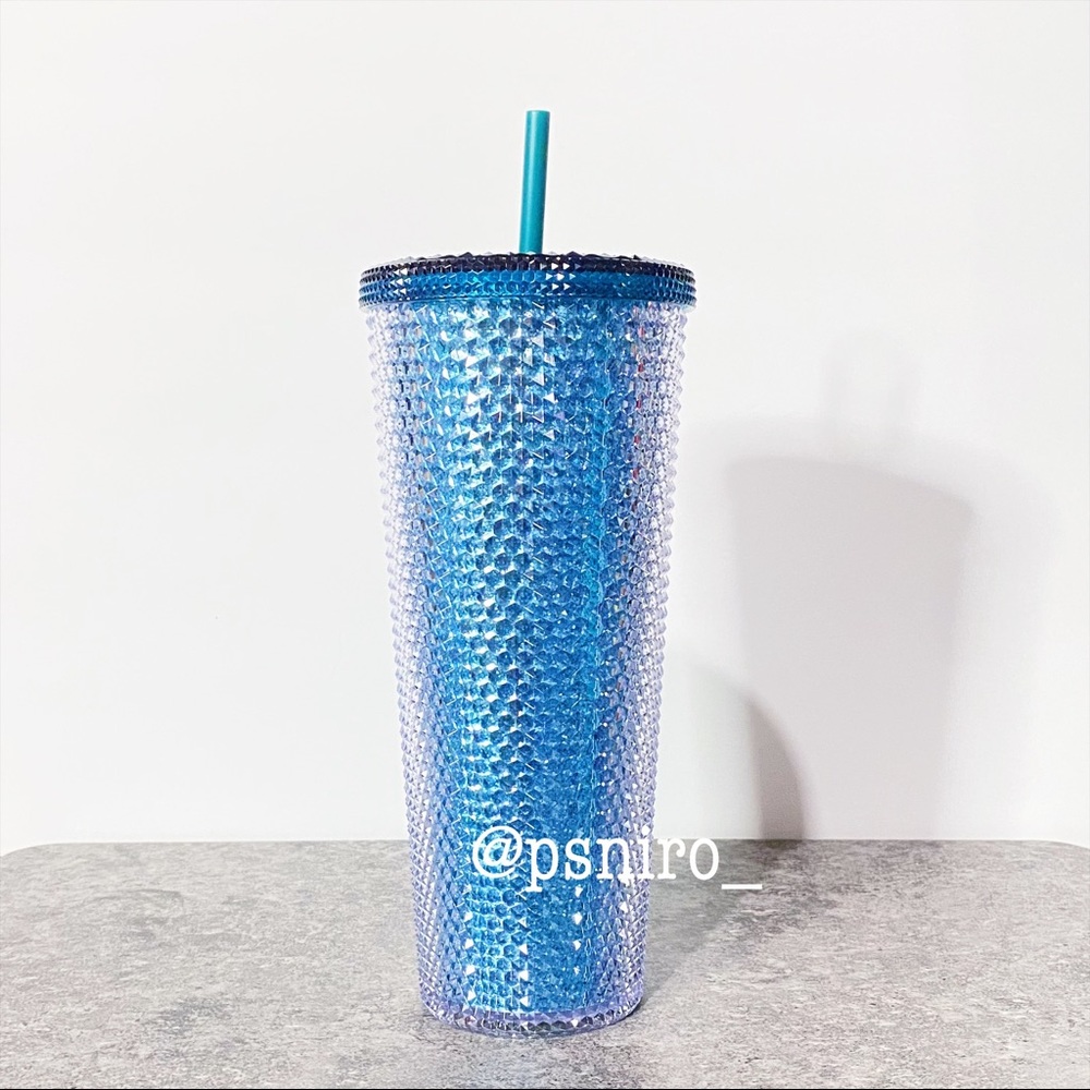 Starbucks Glittery Blue Studded Tumbler - Picture 3 of 5